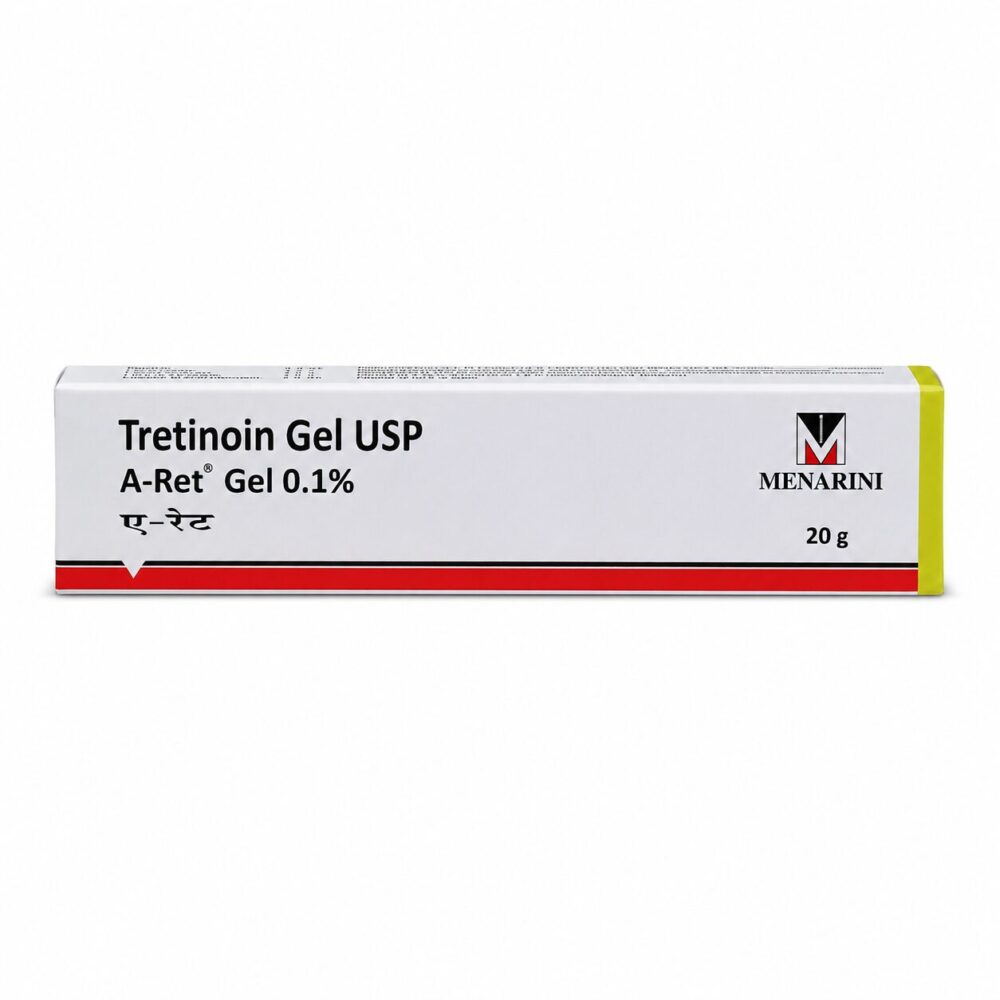 A-Ret 0.1% Gel (Tretinoin Gel) 2 A-Ret 0.1% Gel (Tretinoin Gel) front box