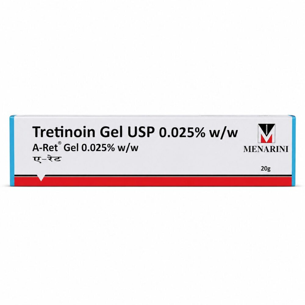 A-Ret 0.025% Gel (Tretinoin Gel) 2 A-Ret 0.025% Gel (Tretinoin Gel) front box