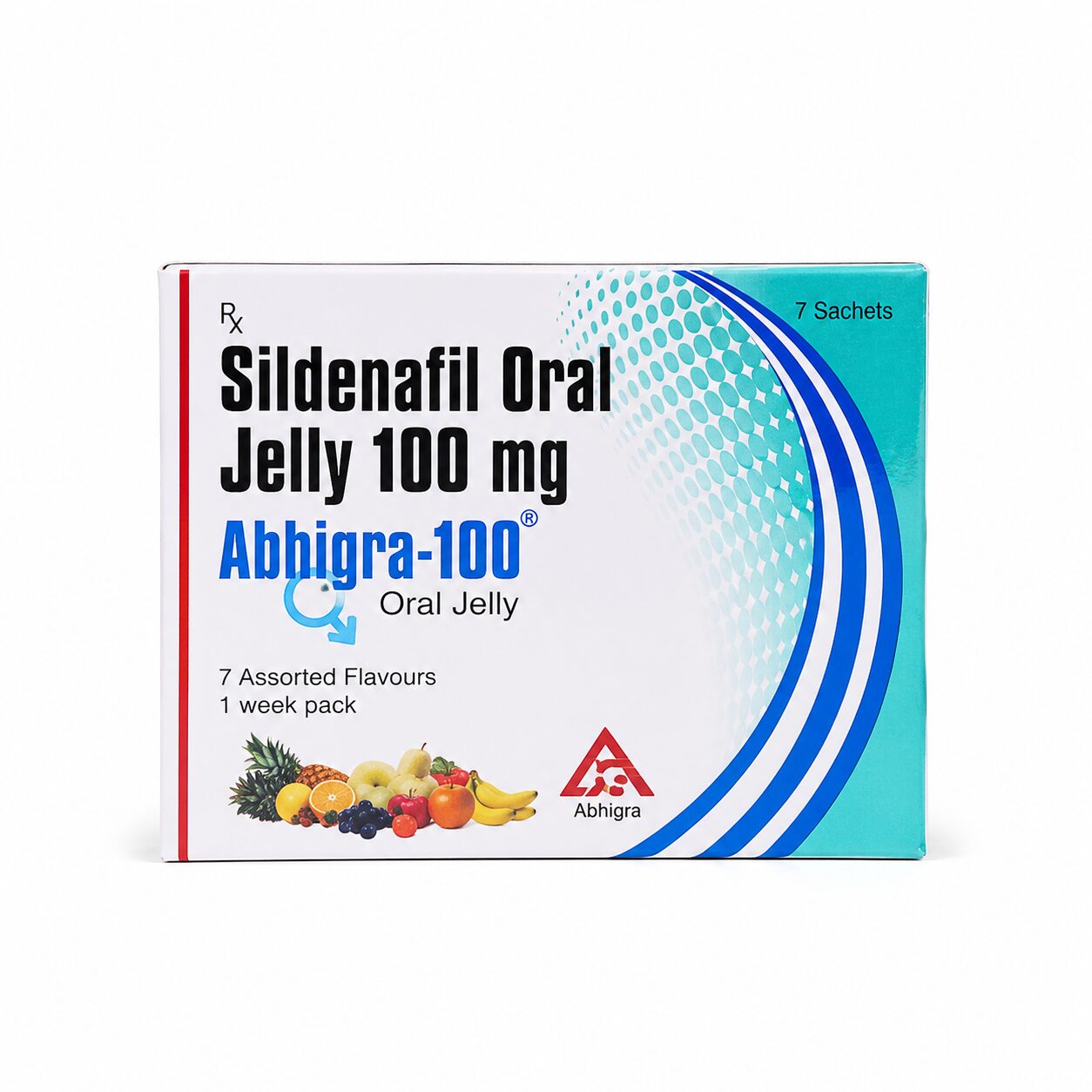 Abhigra Oral jelly 100 mg (Sildenafil Citrate) 2 Abhigra Oral jelly 100 mg (Sildenafil Citrate) front box