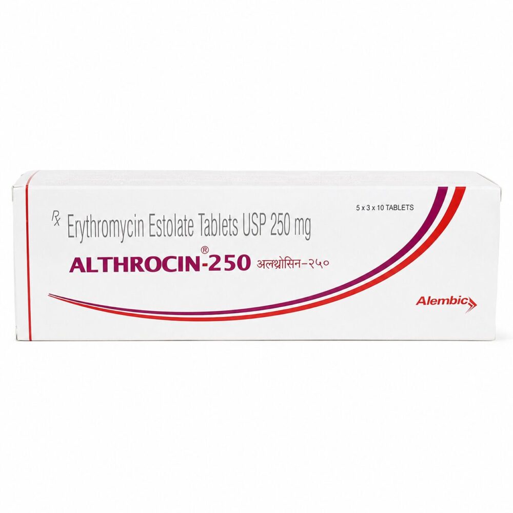 Althrocin 250 mg (Erythromycin Tablets) 2 Althrocin 250 mg (Erythromycin Tablets) - Image 2