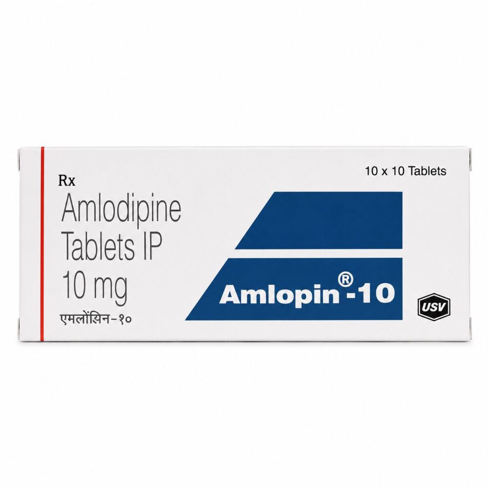 Amlopin 10 mg (Amlodipine) 2 Amlopin 10 mg (Amlodipine) front box