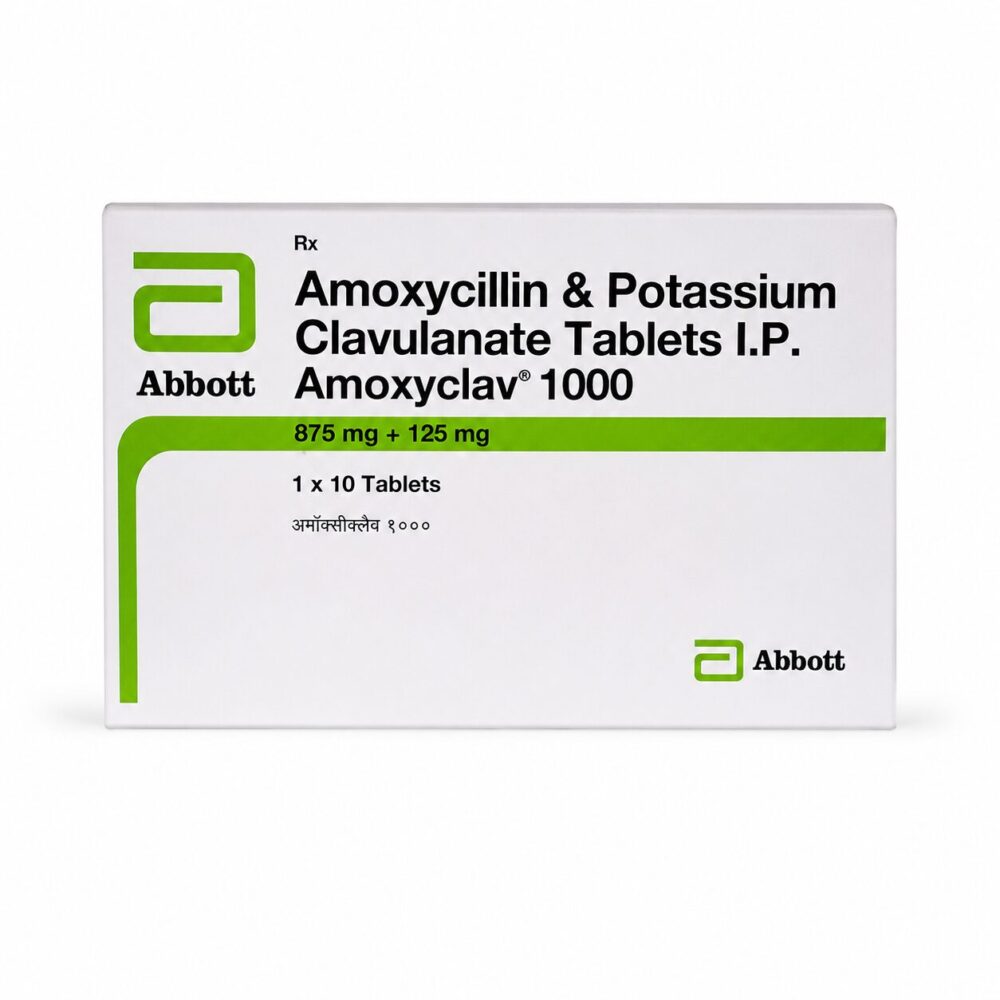 Amoxyclav 1000 Tablet (Amoxicillin/Clavulanic Acid) 2 Amoxyclav 1000 mg - Authentic Amoxicillin and Clavulanic Acid Antibiotic Tablets