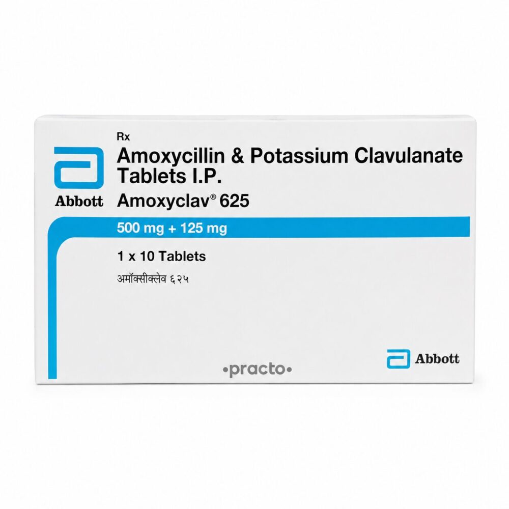 Amoxyclav 625 Tablet (Amoxicillin/Clavulanic Acid) 2 Amoxyclav 625 mg - Authentic Amoxicillin and Clavulanic Acid Antibiotic Tablets
