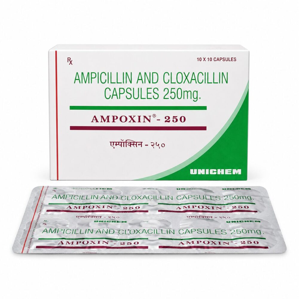 Ampoxin 250 mg (Ampicillin/Cloxacillin) 1 Ampoxin 250 mg (Ampicillin/Cloxacillin)