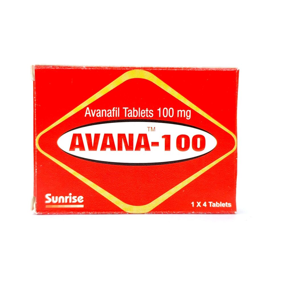 Avana 100 mg (Avanafil Tablets) 2 Avana 100 mg - Authentic Avanafil Tablets for Fast-Acting Vascular Support.