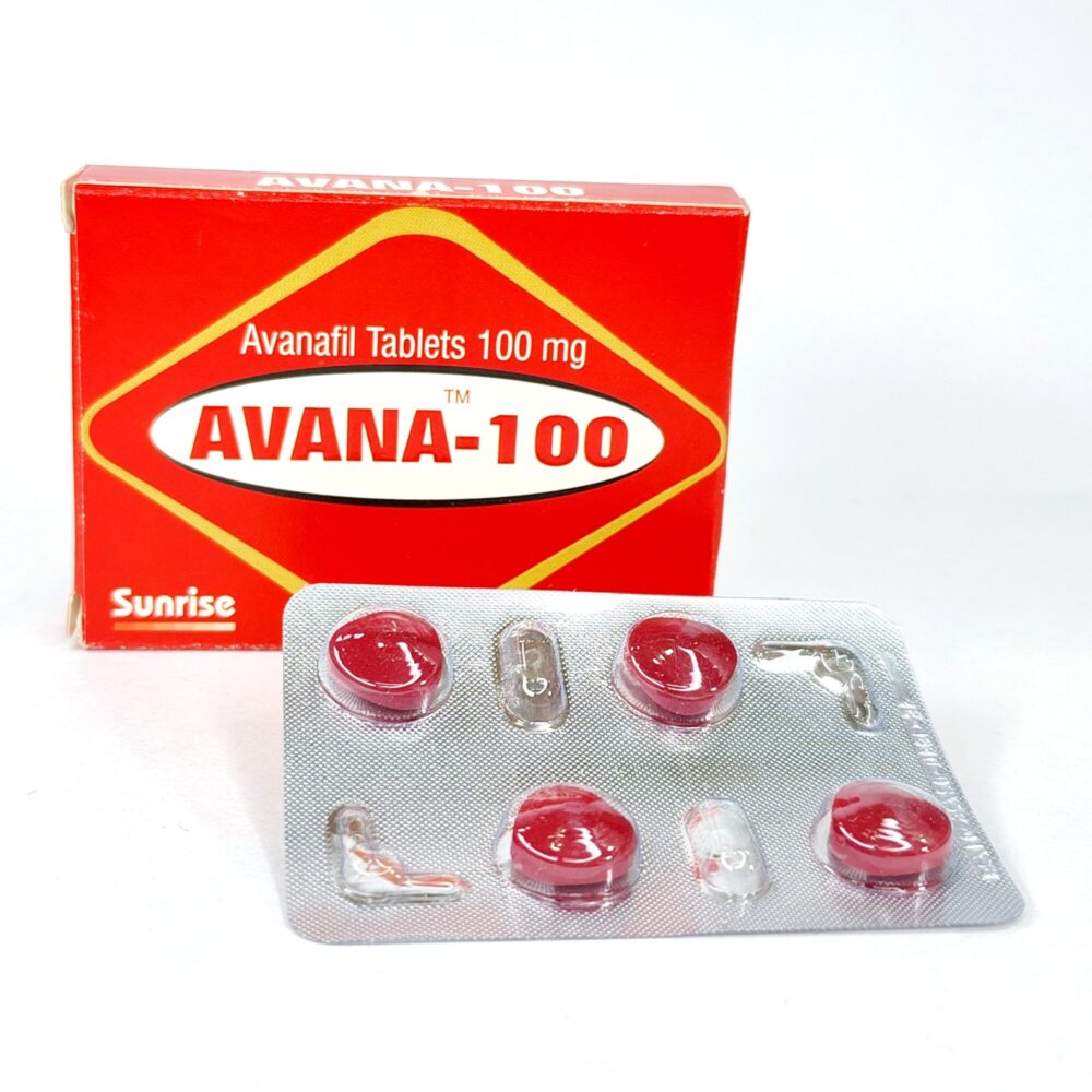Avana 100 mg (Avanafil Tablets) 1 Avana 100 mg - Authentic Avanafil Tablets for Fast-Acting Vascular Support.