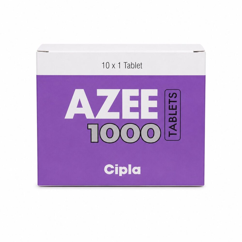Azee 1000 mg (Azithromycin Tablet) 1 Azee 1000 mg - Authentic Azithromycin Antibiotic Tablets