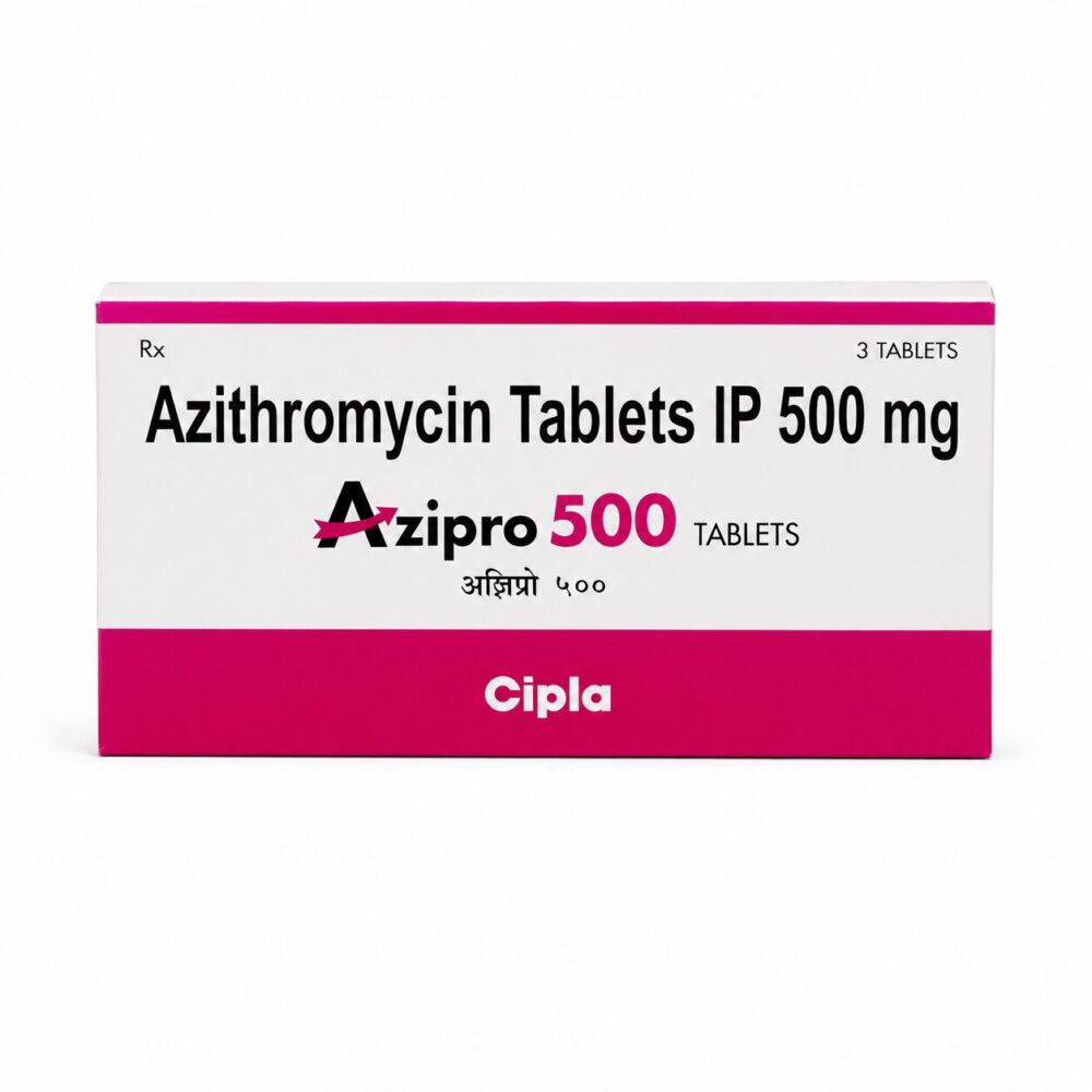 Azipro 500 mg Tablet (Azithromycin) 2 Azipro 500 mg Tablet (Azithromycin) - Image 2