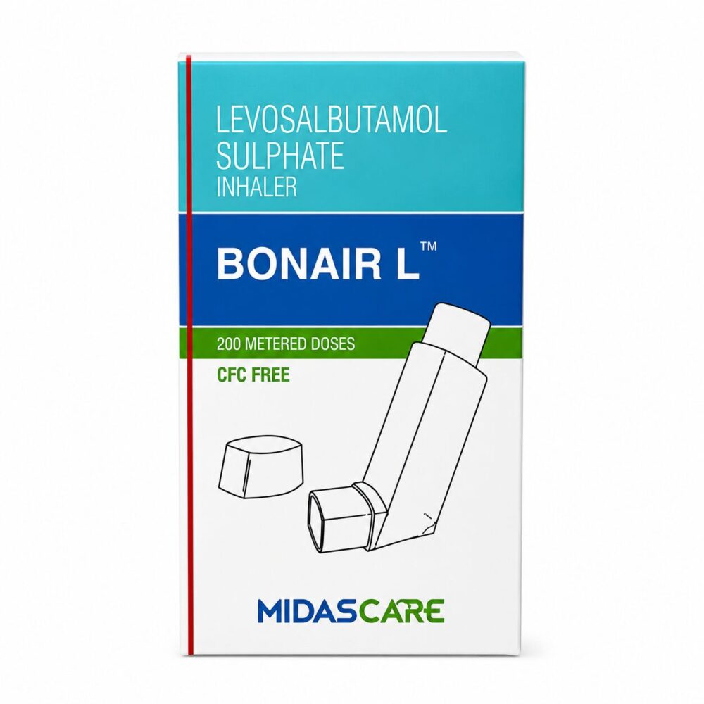 Bonair Inhaler (Salbutamol) 2 Bonair Inhaler (Salbutamol) front box