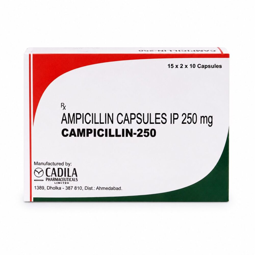 Campicillin 250 mg (Ampicillin) 2 Campicillin 250 mg (Ampicillin) front box