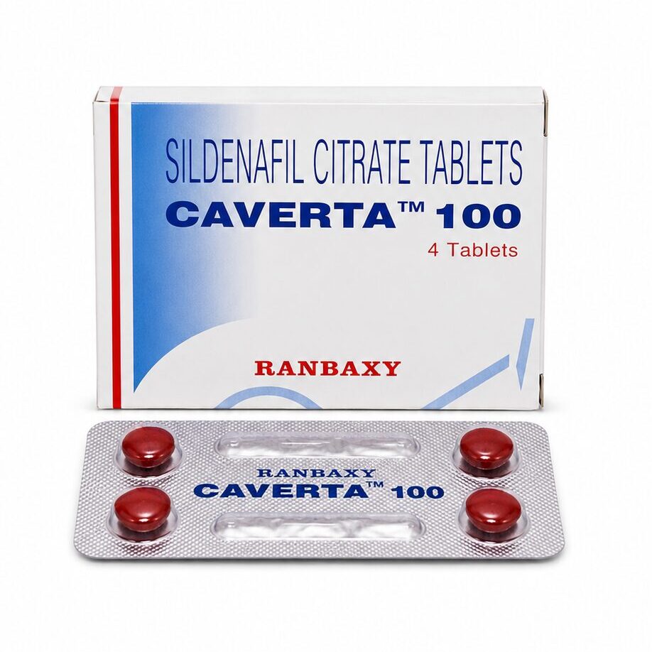 Caverta 100 mg (Sildenafil Citrate Tablets) 1 Caverta 100 mg - Authentic Sildenafil Citrate Tablets for Erectile Health.
