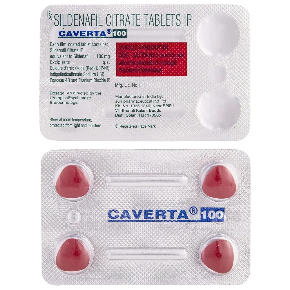 Caverta 100 mg (Sildenafil Citrate Tablets) 3 Caverta 100 mg (Sildenafil Citrate Tablets) - Image 3