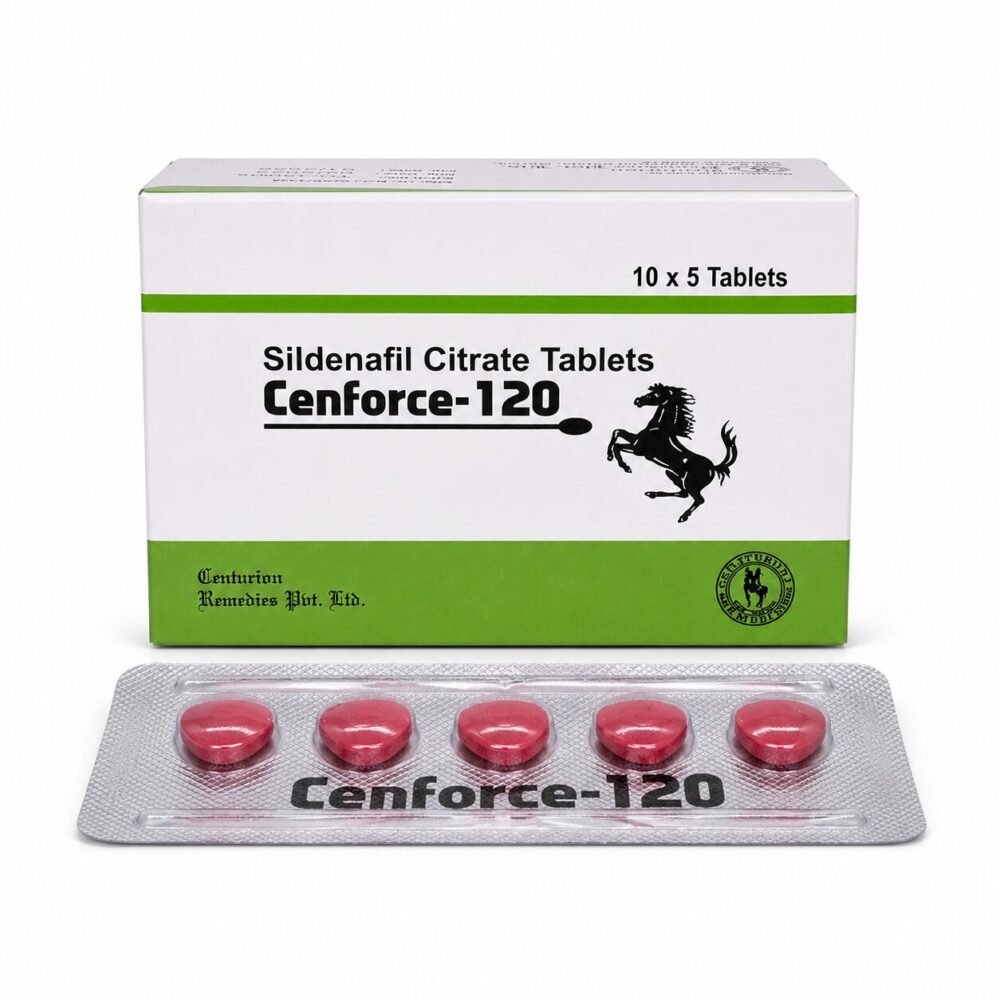 Cenforce 120 mg (Sildenafil Citrate Tablets) 1 Cenforce 120mg - Authentic Sildenafil Citrate Tablets for Erectile Health.