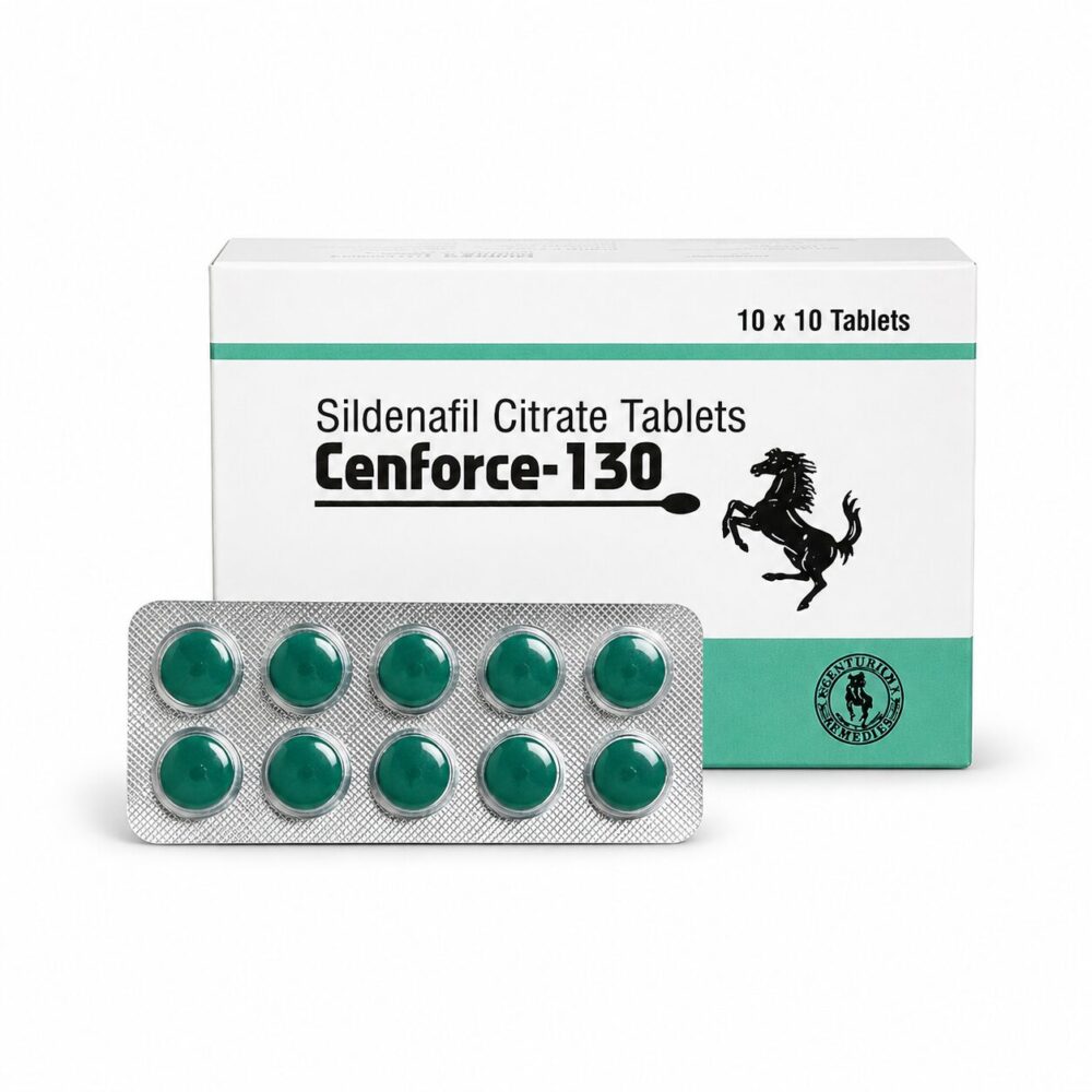 Cenforce 130 mg (Sildenafil Citrate) 1 Cenforce 130mg - Authentic Sildenafil Citrate Tablets for Enhanced Vascular Response.