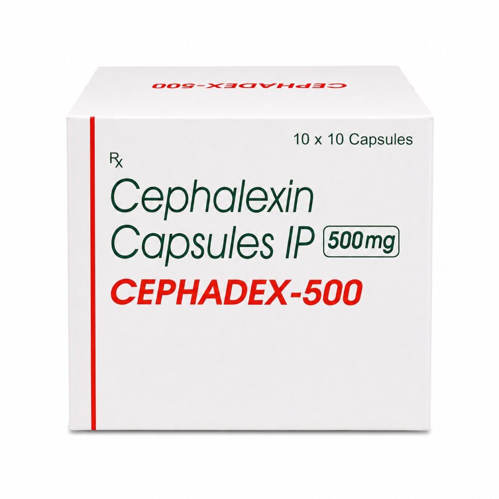 Cephadex 500 mg (Cephalexin) 2 Cephadex 500mg ( Cephalexin ) front box with strip