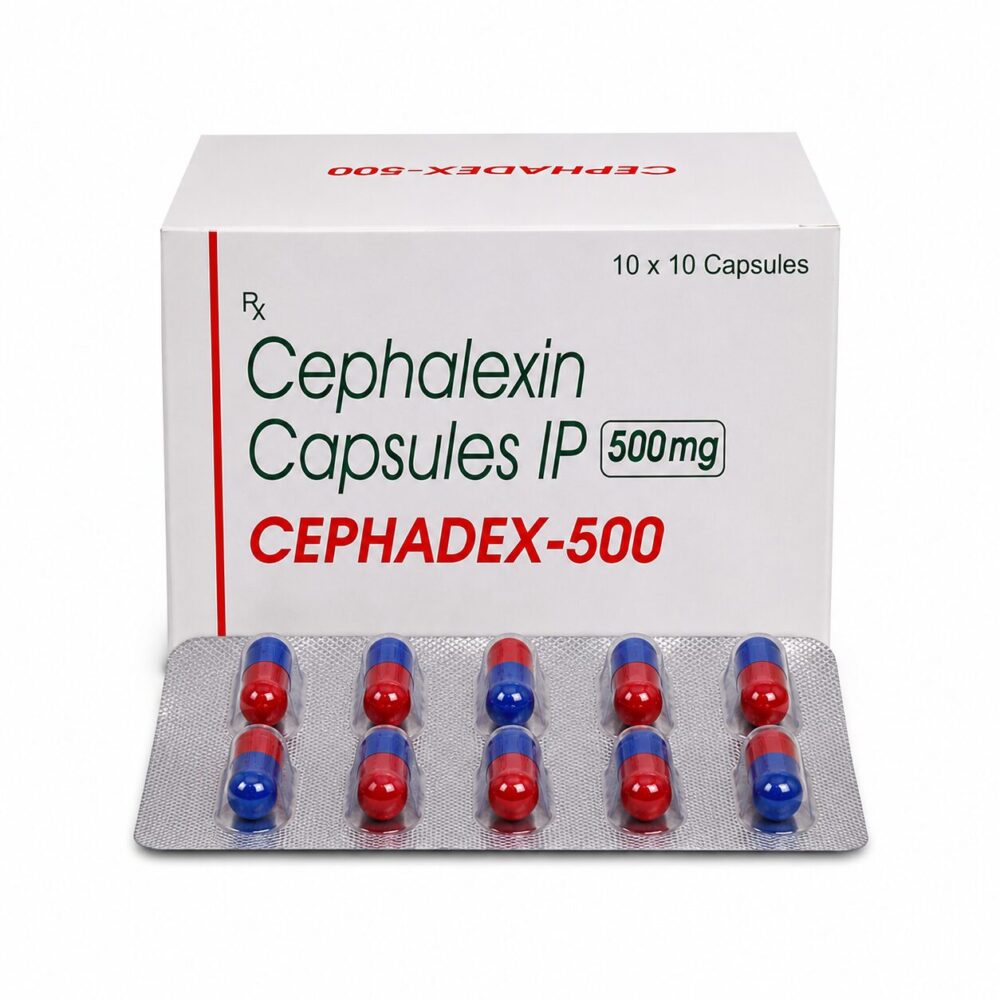 Cephadex 500 mg (Cephalexin) 1 Cephadex 500 mg( Cephalexin) front box with strip