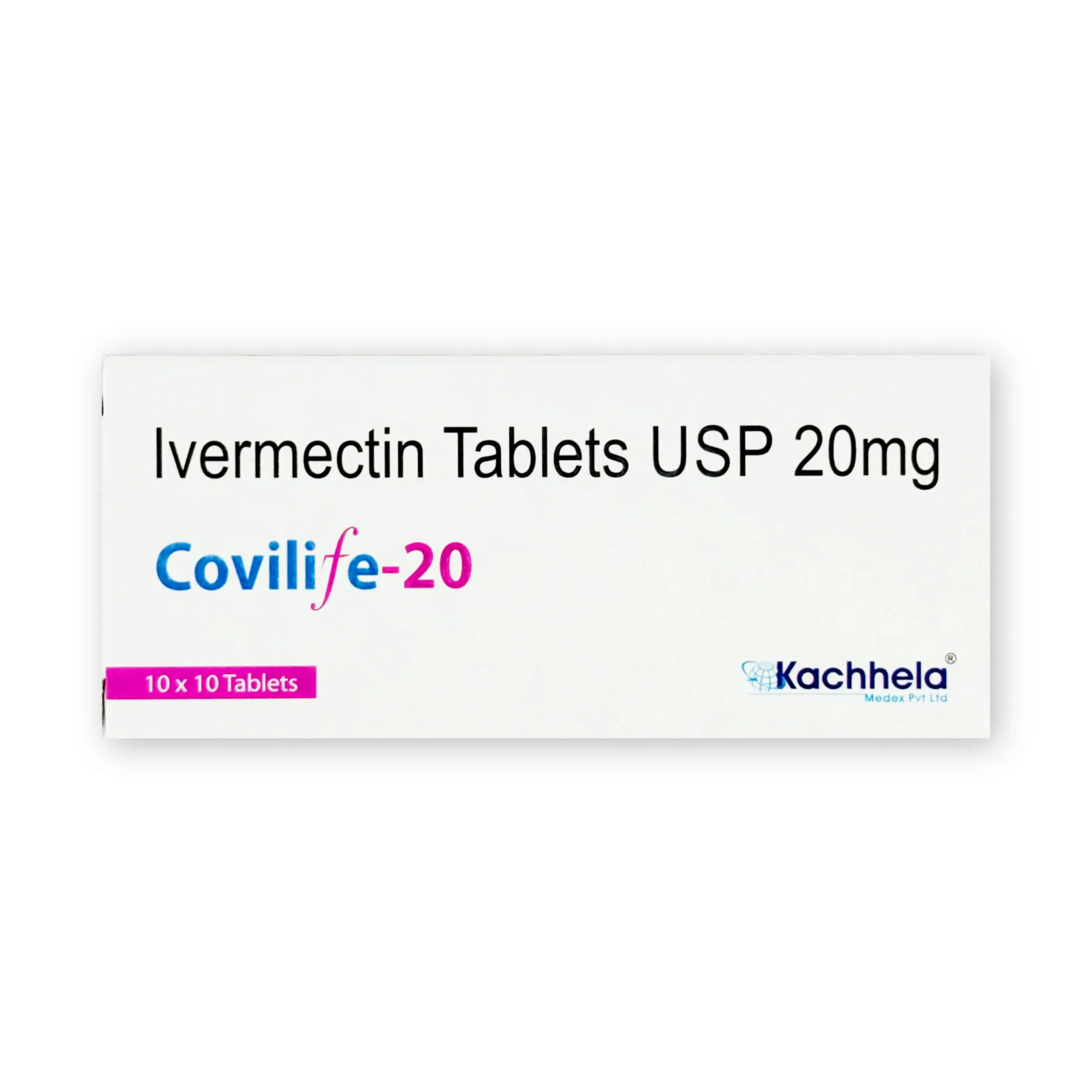 Covilife 20 mg (Ivermectin Tablets) 1 Covilife 20 mg front box
