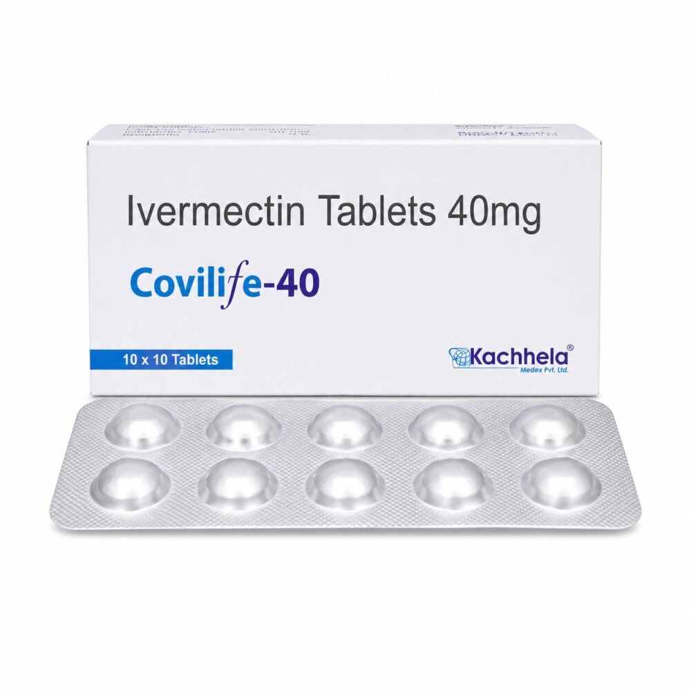 Covilife 40 mg (Ivermectin Tablets) 1 Covilife 40 mg - Authentic High-Strength Ivermectin Tablets for Parasitic Treatment.