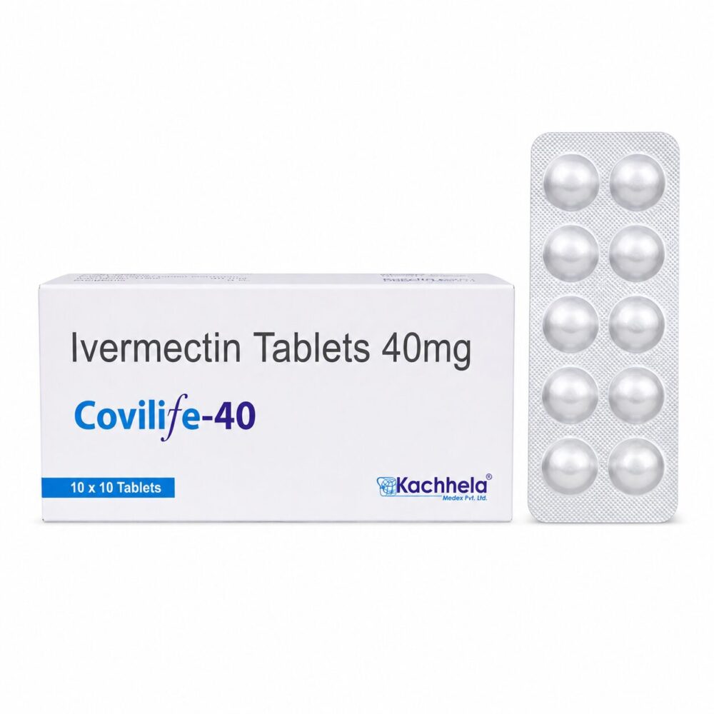 Covilife 40 mg (Ivermectin Tablets) 3 Covilife 40 mg - Authentic High-Strength Ivermectin Tablets for Parasitic Treatment.