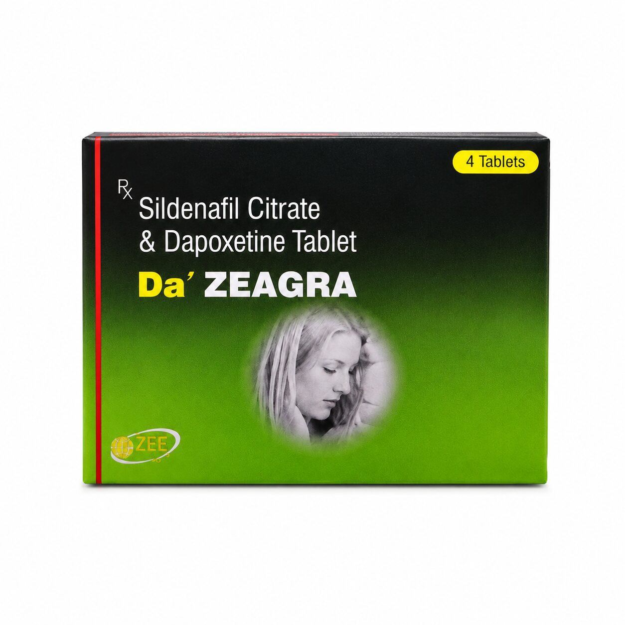 DA Zeagra 50 mg / 30 mg (Sildenafil/Dapoxetine) 2 DA Zeagra 50 mg / 30 mg front box