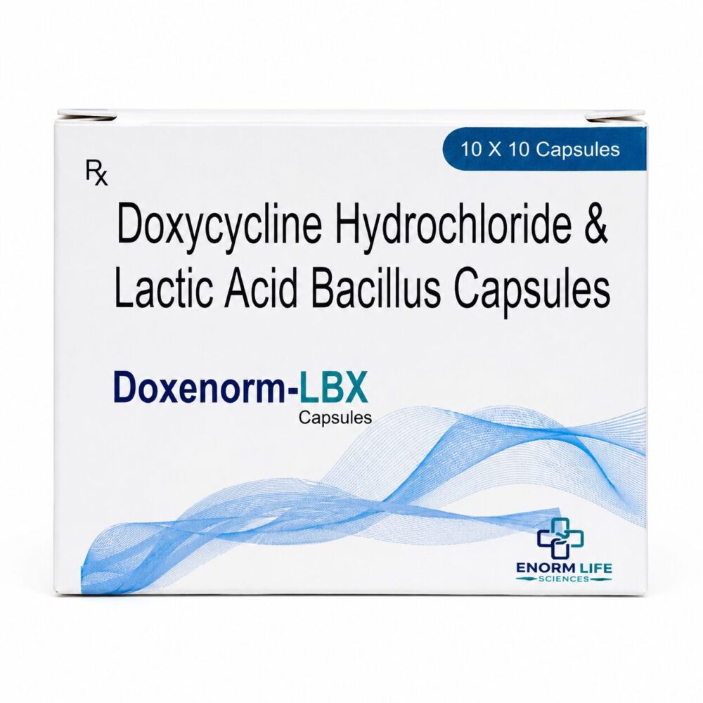 Doxenorm-LBX 100 mg (Doxycycline) 2 Doxenorm 100 mg ( Doxycycline ) front box