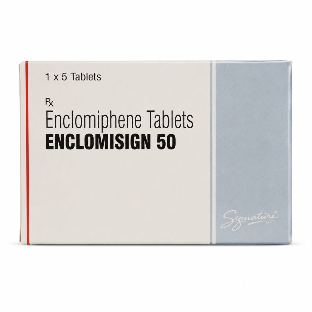 Enclomisign 50 mg (Enclomiphene) 2 Enclomisign 50 mg (Enclomiphene) front box