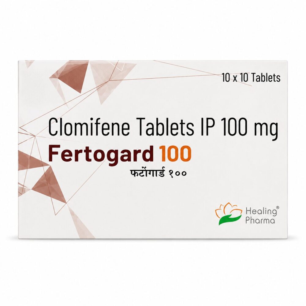 Fertogard 100 mg (Clomiphene) 2 Fertogard 100 mg (Clomiphene) front box
