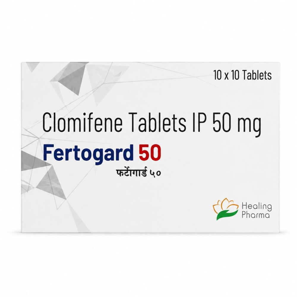 Fertogard 50 mg (Clomiphene) 2 Fertogard 50 mg (Clomiphene) front box