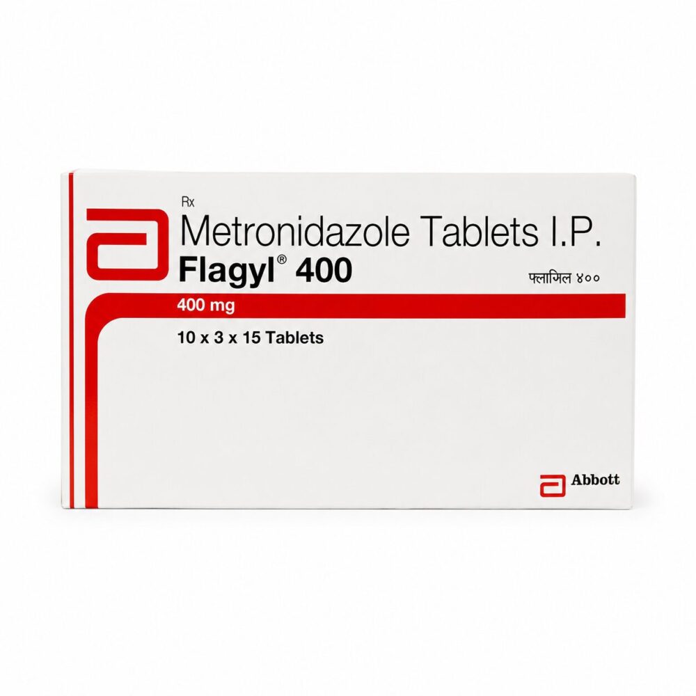 Flagyl 400 mg (metronidazole) 2 Flagyl 400 mg (metronidazole) front box
