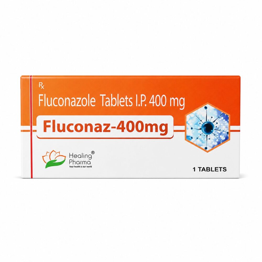 Fluconaz 400 mg (Fluconazole) 2 Fluconaz 400mg (Fluconazole) front box