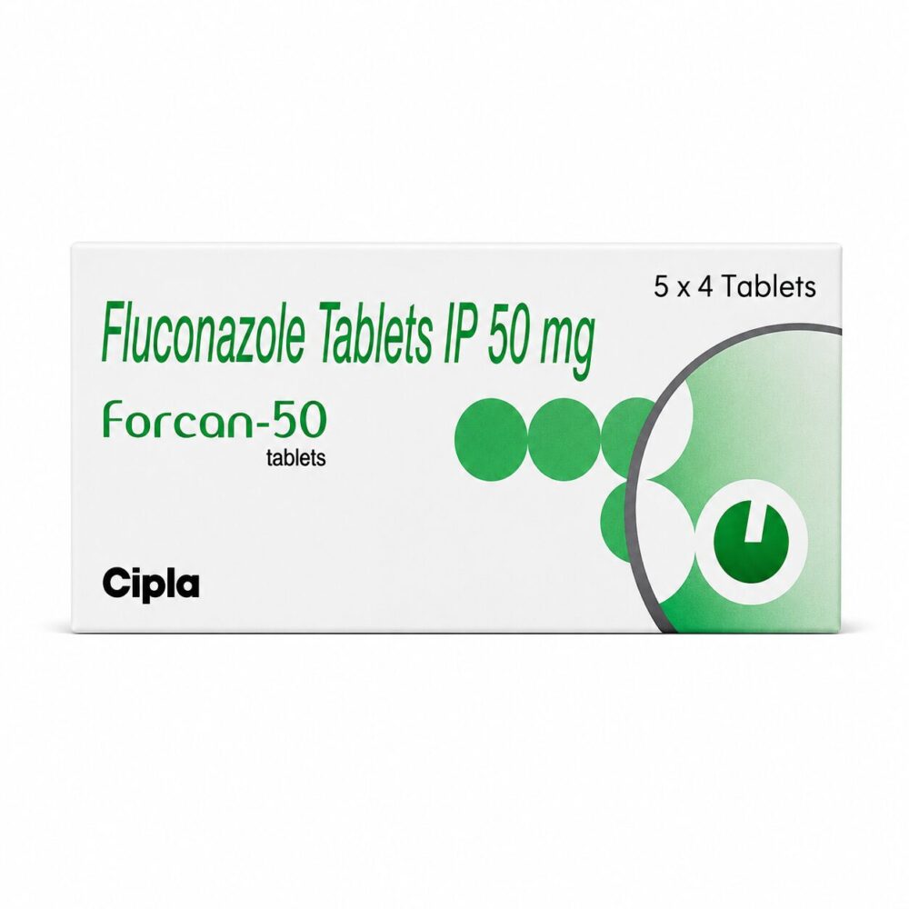 Forcan 50 mg (Fluconazole) 1 Forcan 50 mg (Fluconazole) front box