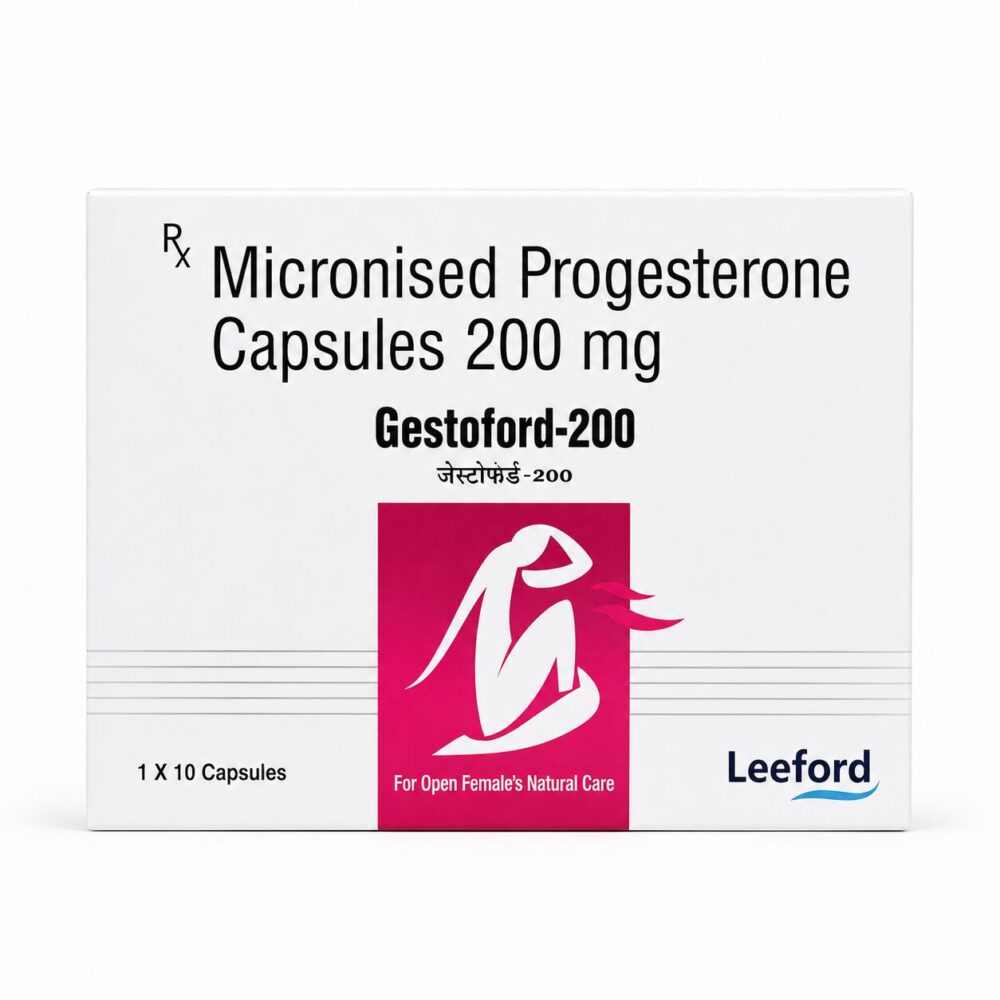 Gestoford 200 mg Soft Gel 2 Gestoford 200 mg Soft Gel front box