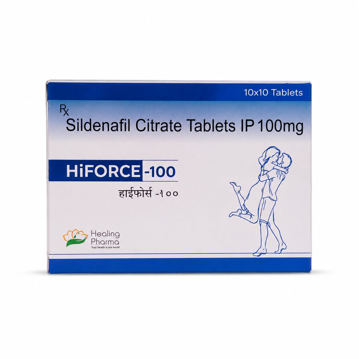Hiforce 100 mg (Sildenafil Citrate) 2 Hiforce 100 mg front box