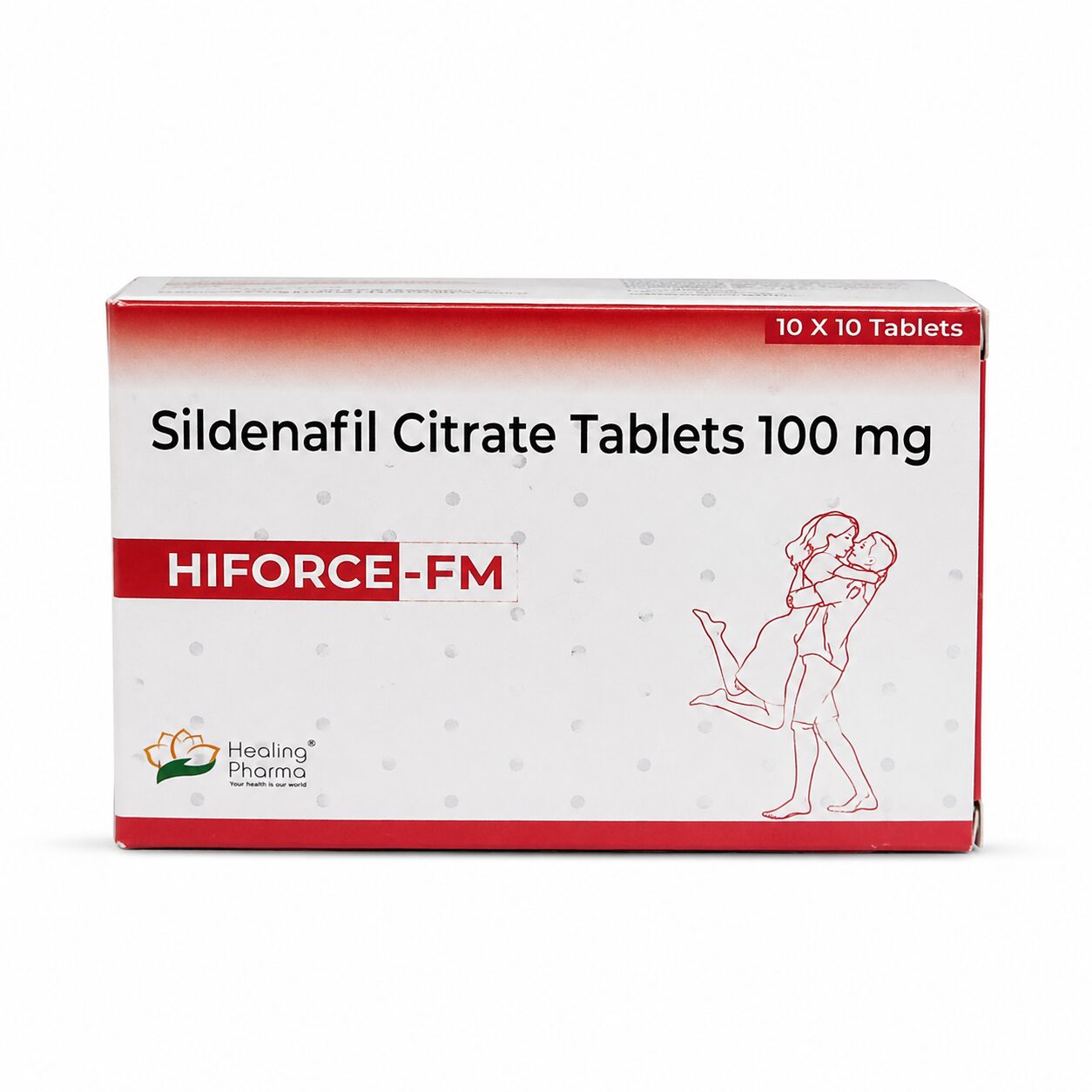 Hiforce FM 100 mg (Sildenafil Citrate) 2 Hiforce FM 100 mg front box