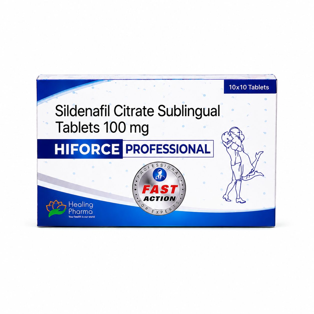 Hiforce Professional 100 mg (Sildenafil Citrate) 2 Hiforce Professional 100 mg front box