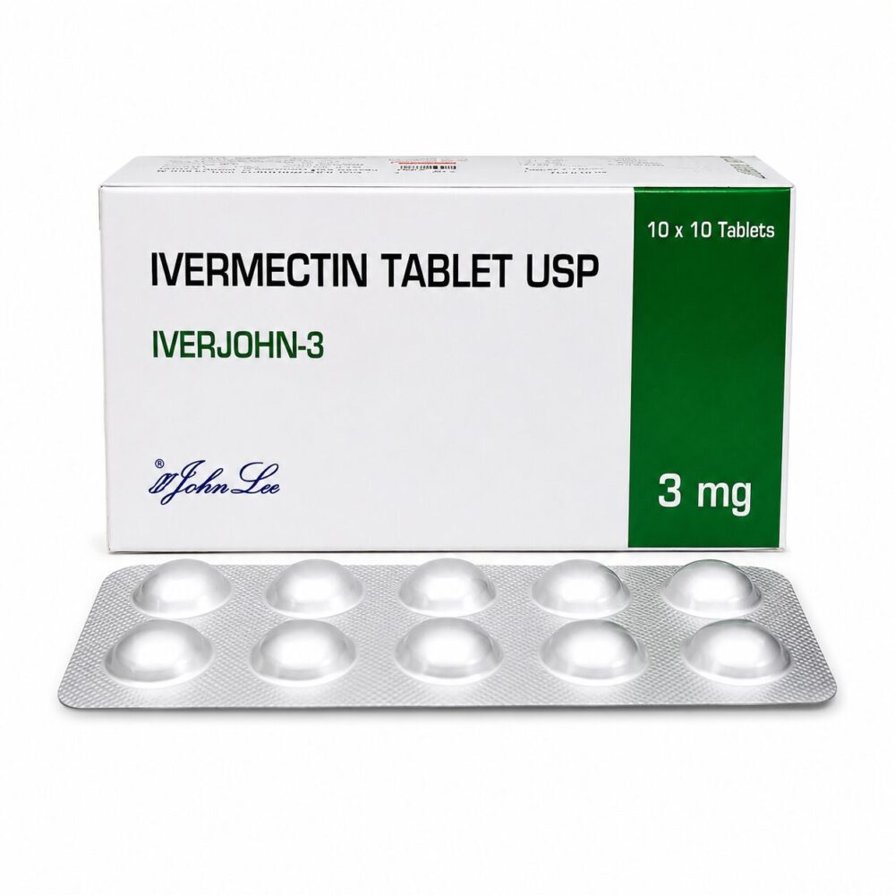 Iverjohn 3 mg (Ivermectin Tablets) 1 Iverjohn 3 mg - Authentic Ivermectin Tablets for Parasitic Infection Treatment.