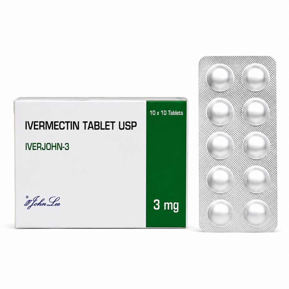Iverjohn 3 mg (Ivermectin Tablets) 3 Iverjohn 3 mg - Authentic Ivermectin Tablets for Parasitic Infection Treatment.