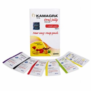 Kamagra Oral jelly Vol. 2 front box with sachets