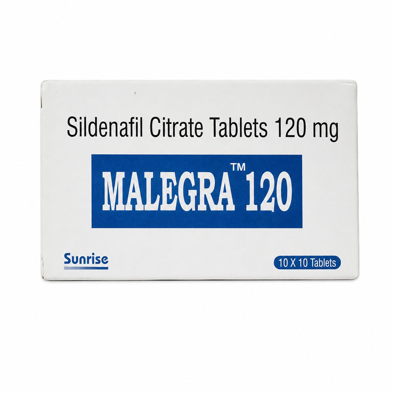 Malegra 120 mg (Sildenafil Citrate) 1 Malegra 120 mg (Sildenafil Citrate) front box