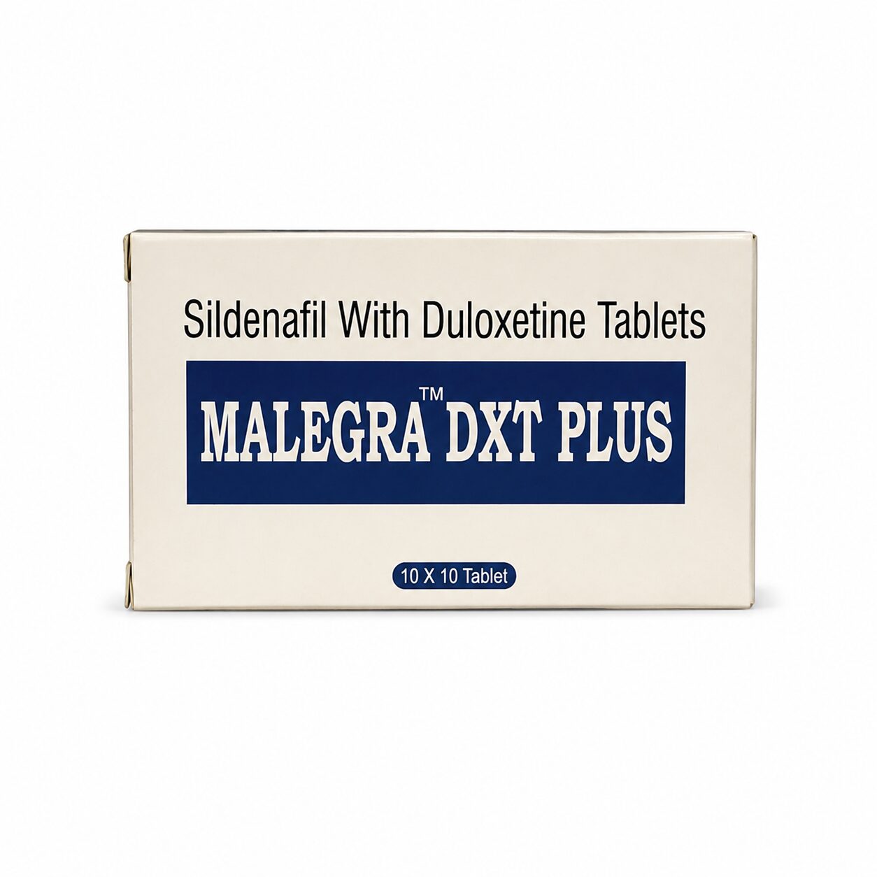 Malegra DXT Plus (Sildenafil Citrate/Duloxetine) 1 Malegra DXT Plus (Sildenafil Citrate 100mg/Duloxetine60mg) front box