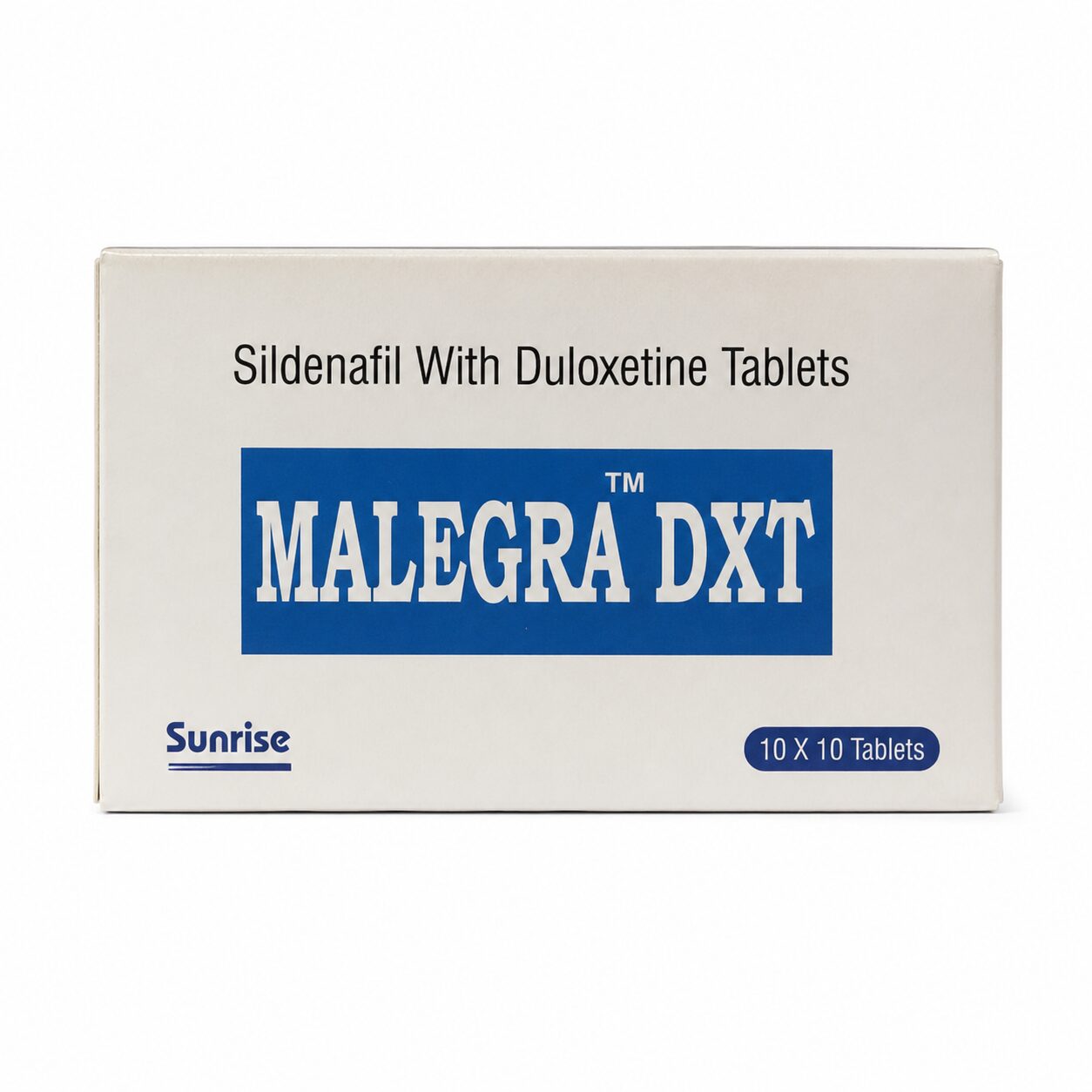 Malegra DXT (Sildenafil Citrate/Duloxetine) 1 Malegra DXT (Sildenafil Citrate/Duloxetine) front box