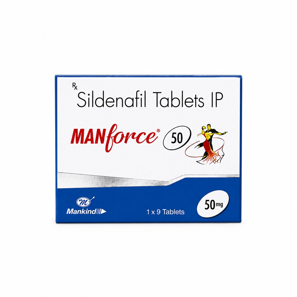 Manforce 50 mg (Sildenafil Citrate) 2 Manforce 50 mg front box