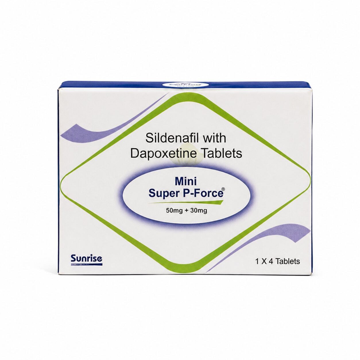 Mini Super P-Force 50 / 30 mg (Sildenafil Citrate + Dapoxetine) 2 Mini Super P-Force 50 / 30 mg front box