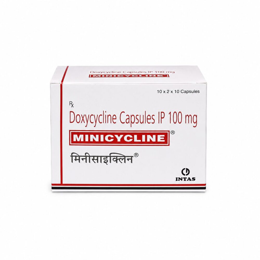 Minicycline 100mg ( Doxycycline ) 2 Minicycline 100mg ( Doxycycline ) front box