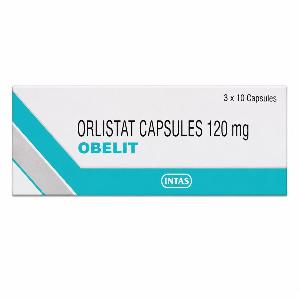 Obelit 120 mg (Orlistat) 1 Obelit 120 mg (Orlistat) front box