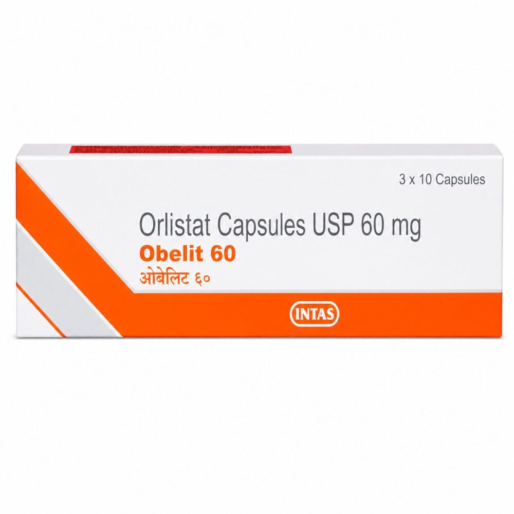 Obelit 60 mg (Orlistat) 1 Obelit 60 mg (Orlistat) front box