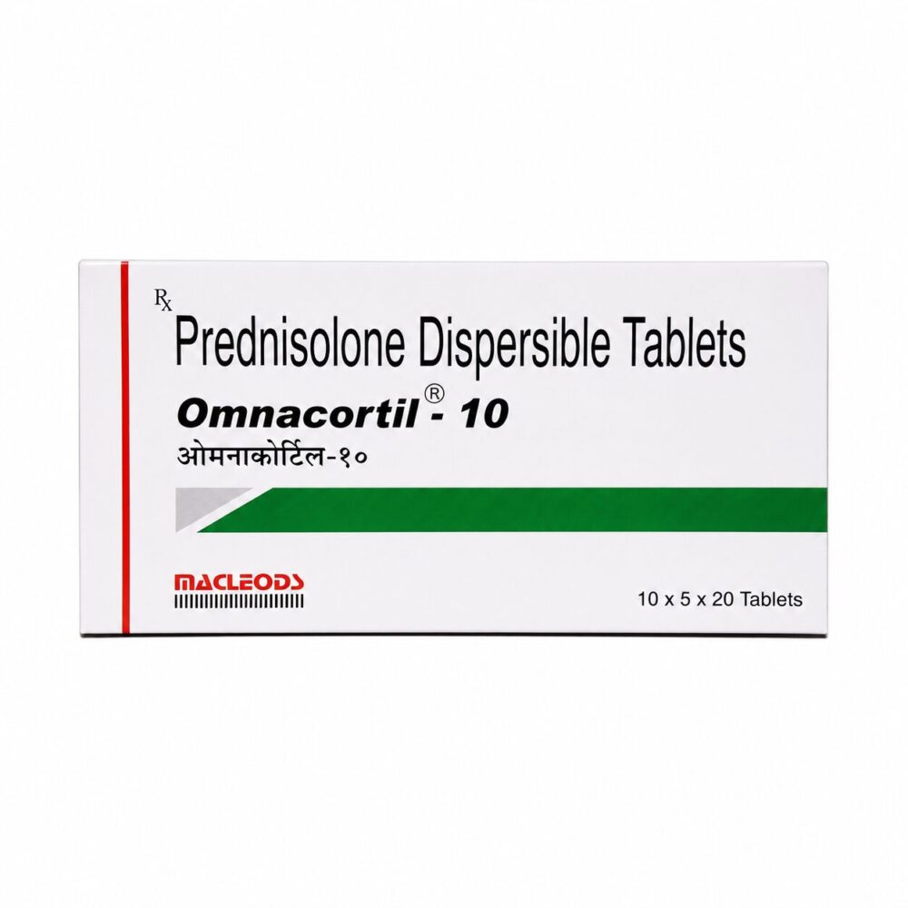 Omnacortil 10 mg (Prednisolone) 1 Omnacortil 10 mg (Prednisolone) front box