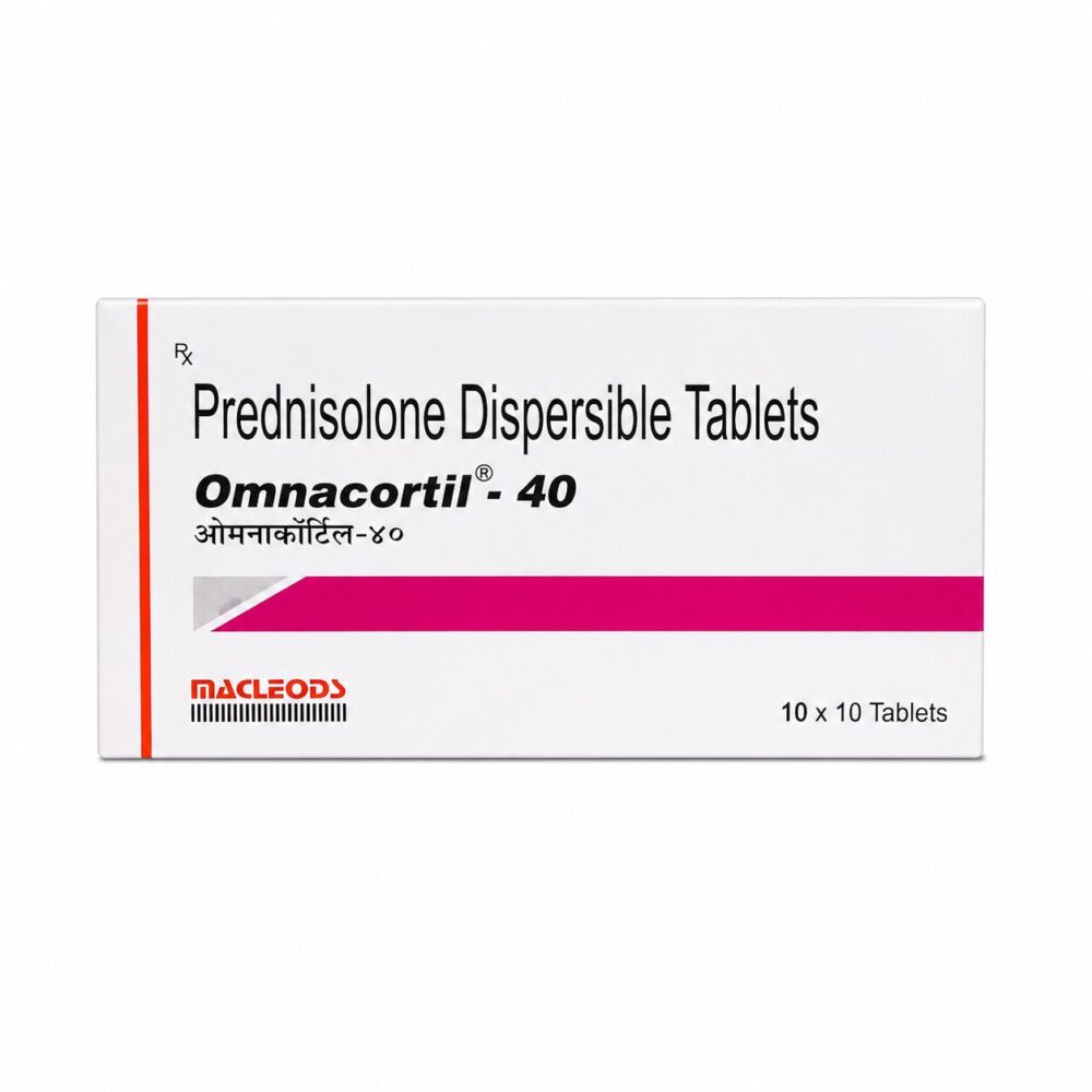 Omnacortil 40 mg (Prednisolone) 1 Omnacortil 40 mg (Prednisolone) front box