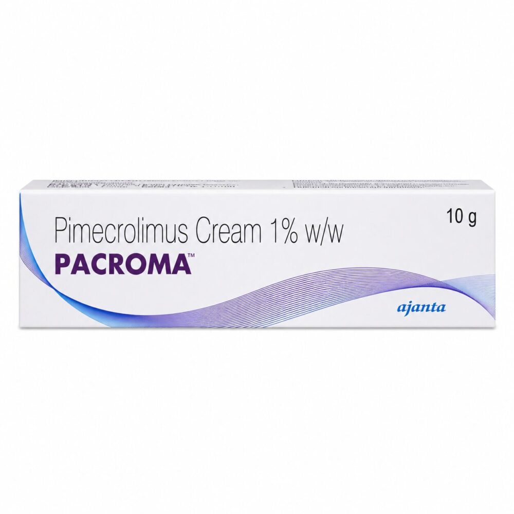 Pacroma Cream 1% (Pimecrolimus) 2 Pacroma Cream 1% (Pimecrolimus) front box