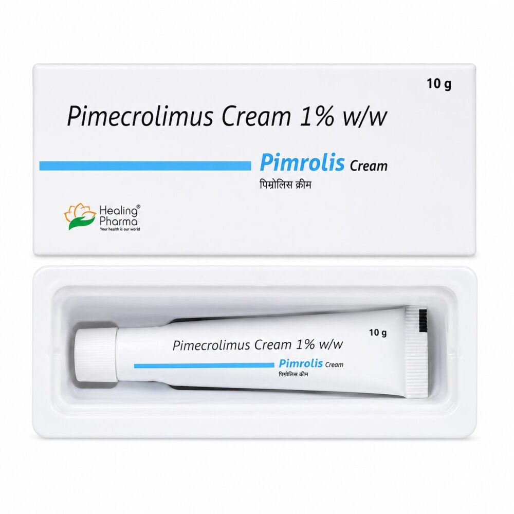 Pimrolis 1% Cream (Pimecrolimus) 1 Pimrolis 1% Cream (Pimecrolimus) front box with tube